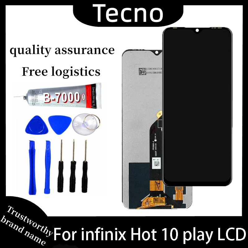 

6.82 inches For TECNO Hot 10 Play LCD Display Touch Screen Digitizer Assembly Repair Replacement Parts X688C X688B X688 LCD