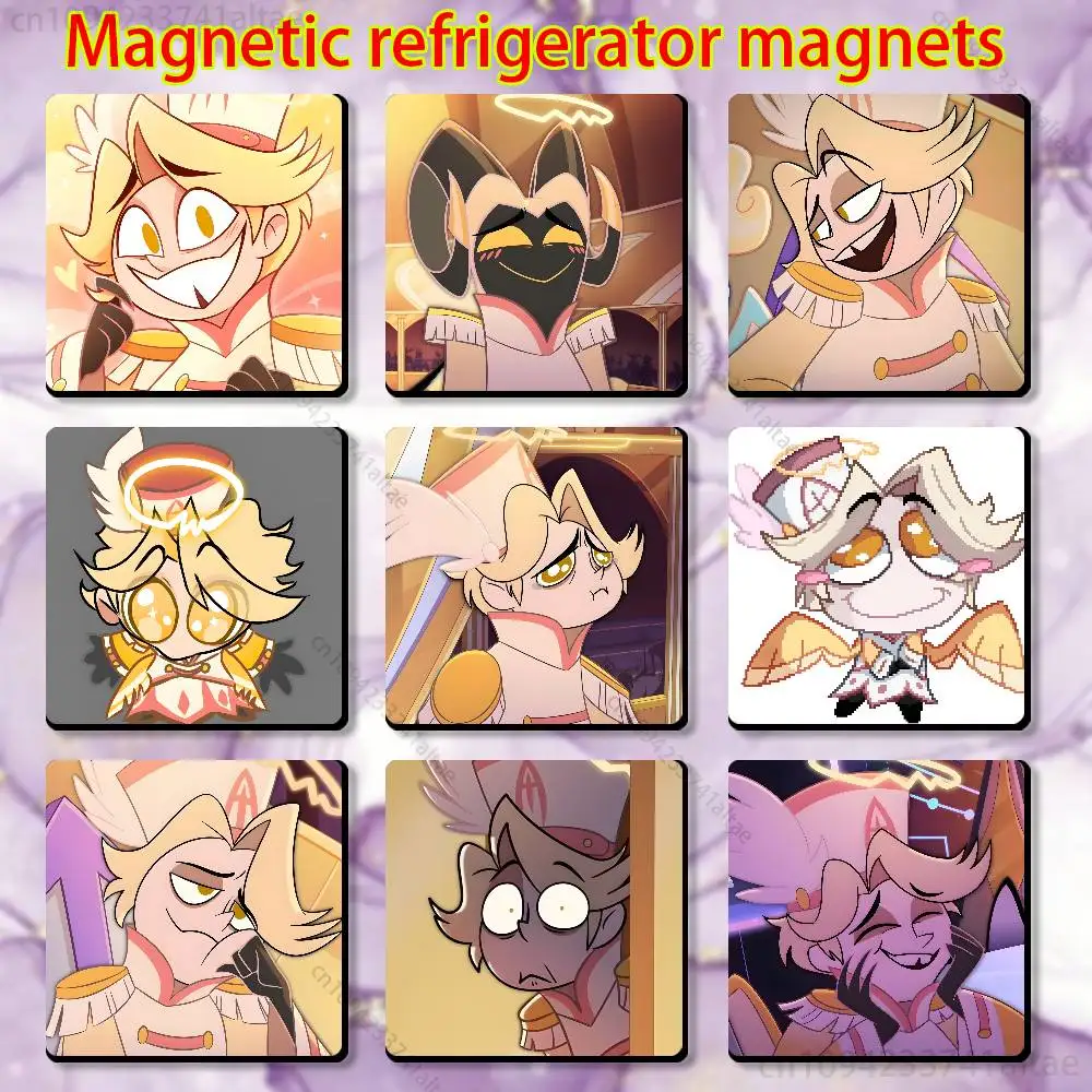 

H-Hazbin Hotel Abel Sign Fridge Magnets - Creative Miniature DIY Magnetic Decorations for Home Accessories