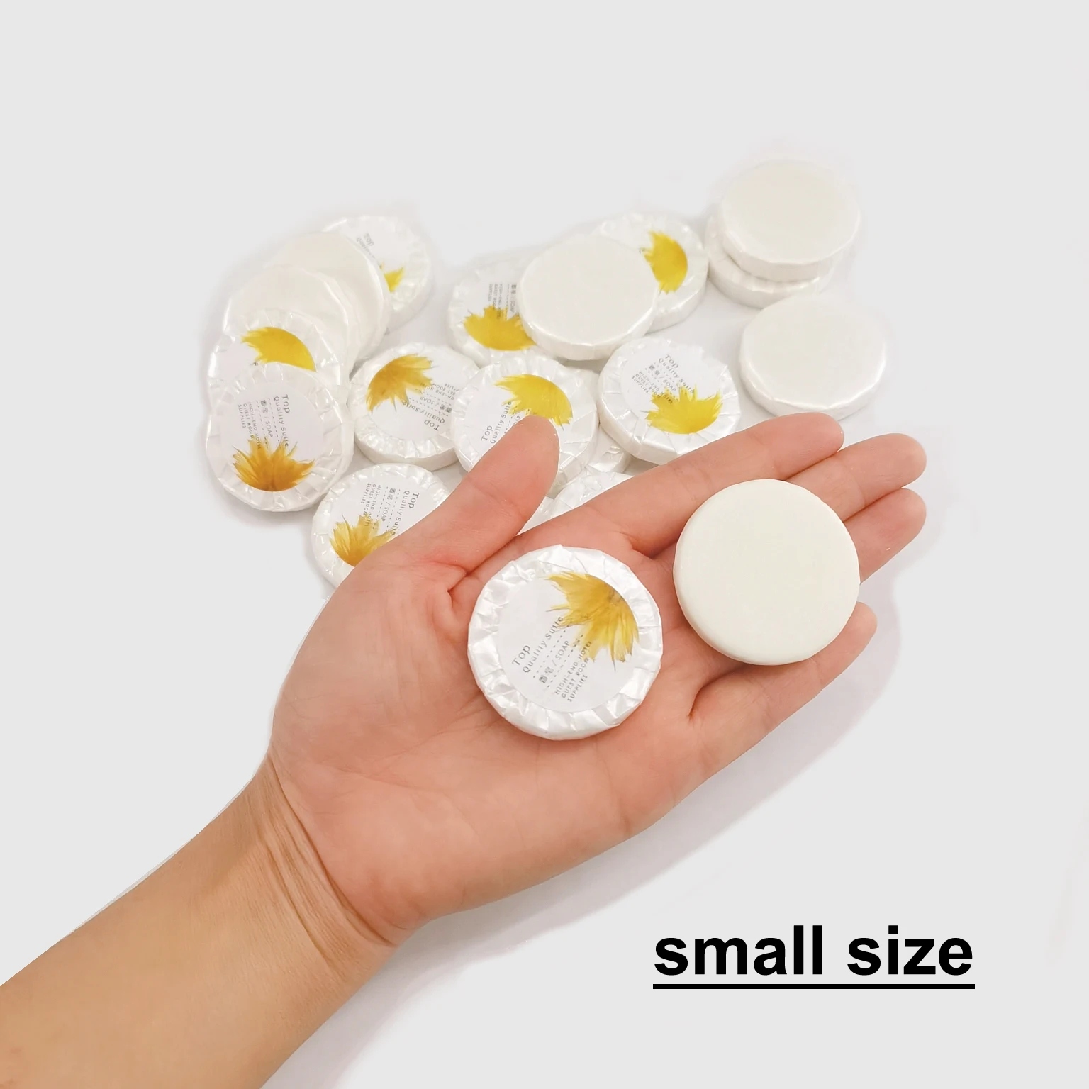 Free Fast Shipping 30Pieces/box 10g(0.35ounce) Travel Mini Size Round Soap for Hotel Outdoor Activities Camping Hike Wholesale