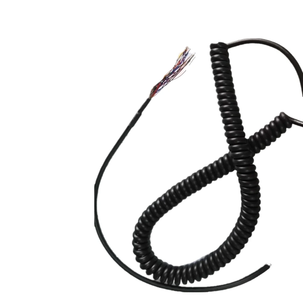 12 noyaux 14 noyaux 3 mètres CNC MPG bobine câble en spirale câble conducteur en aluminium plaqué cuivre