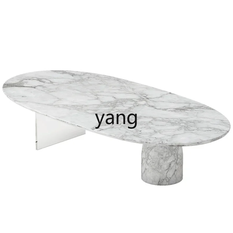 LMMminimalist marble coffee table living room home light luxury simple small apartment coffee table