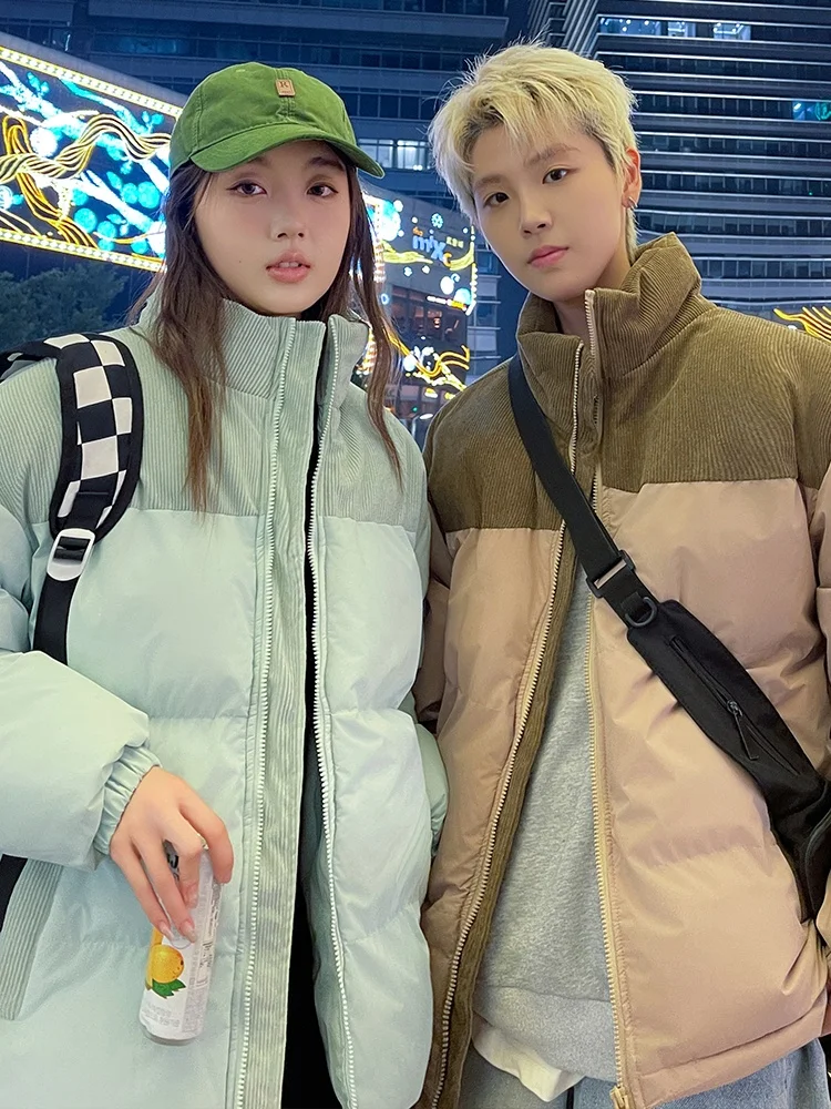 

Мужская зимняя утепленная куртка из хлопка с воротником-стойкой, теплая, морозостойкая, для активного отдыха, модная брендовая модель