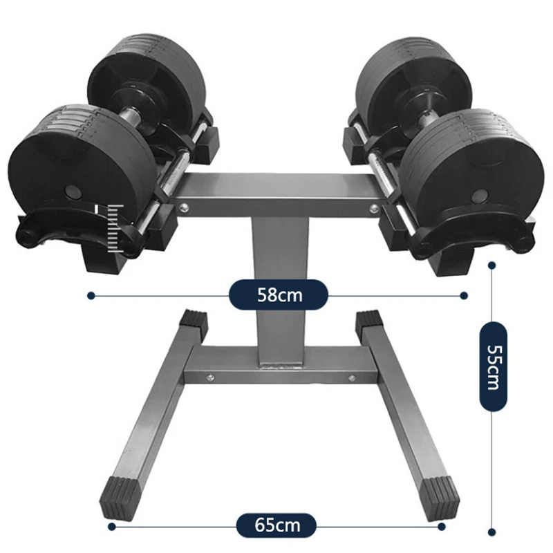 36KG Dumbbell Set With Stand Adjustable Weightlifting Fitness Dumbbells Door To Door