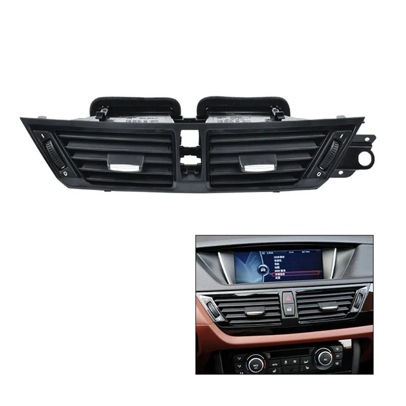 MOPHE-Center Dashboard Air Conditioning Cover For BMW X1 E84 2010-2015 Front Middle AC Vent Outlet Grille Accessories
