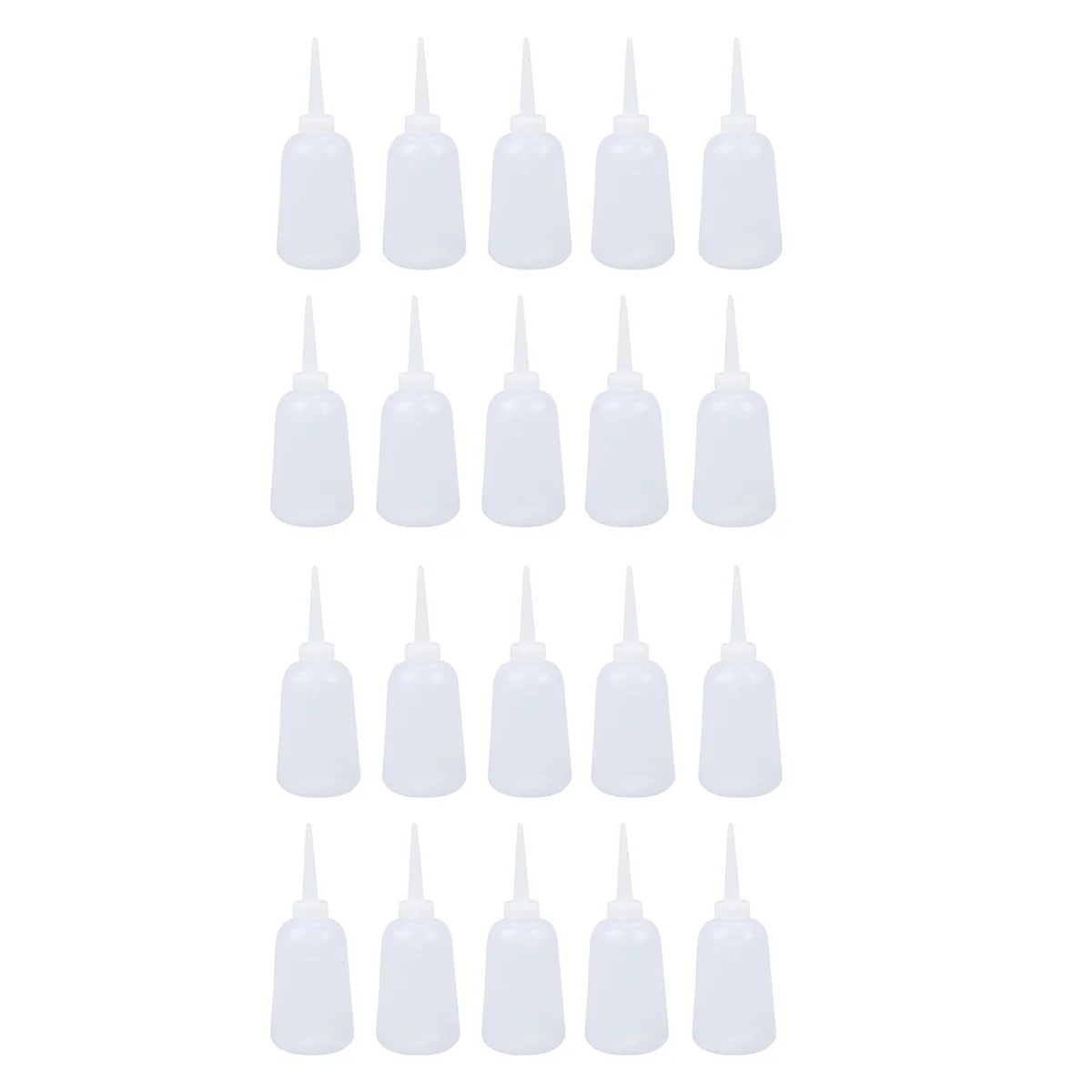20X Clear White Plastic Sauce Oil Liquid Dispensing Squeeze Bottle 300Ml