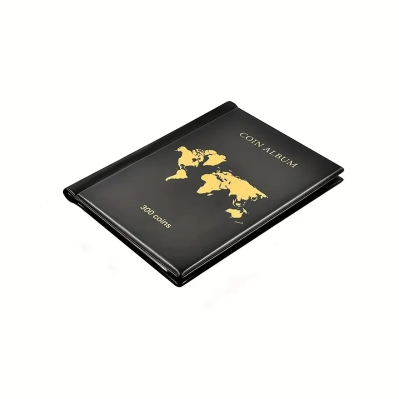300 Grids Coin Storage Book Small Single Grid Badge Coin Copper Coin Collection Book Modern Style Coin Collection Protect Book