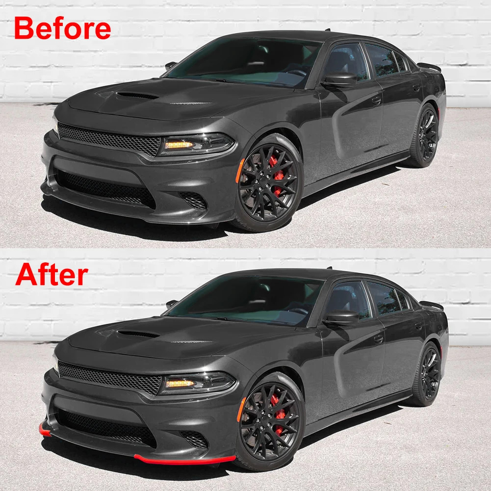 

FISHBERG 68327084AA 68327085AA For Dodge Charger Hellcat/SRT 392 / Scat Pack/RT Scat Car Front Bumper Lip Splitter Protector