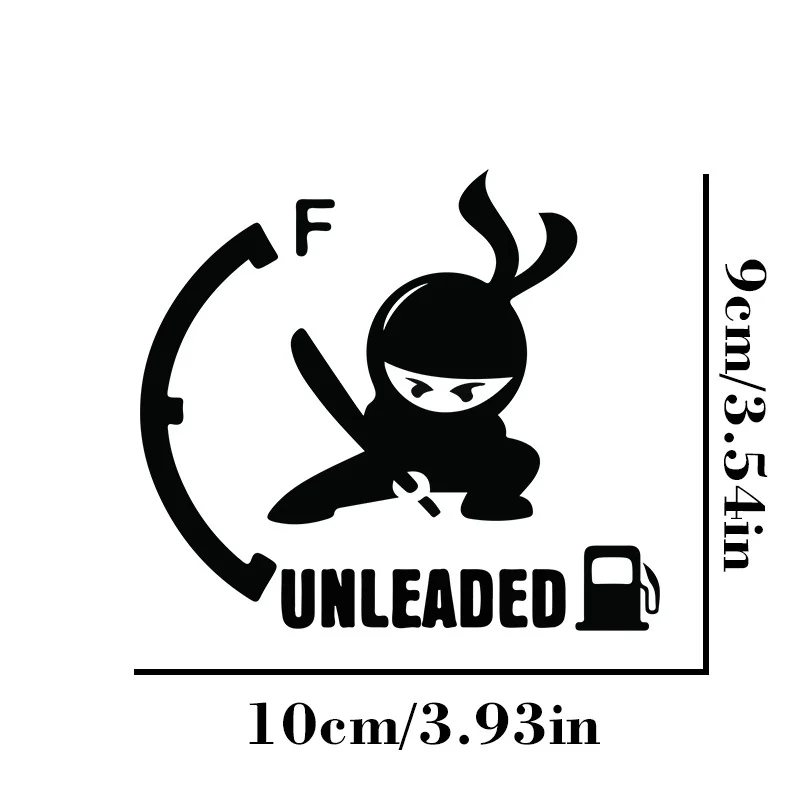 1 Pcs Ninja Style Vinyl Car Fuel Tank Cap Sticker - Funny「Lead-Free」Design.Easy to stick DIY Fuel Tank Decoration Stickers