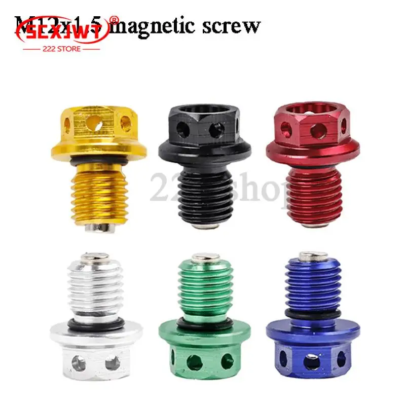 M12xP1.5 Magnetic Oil Drain Plug Bolt Screw For  YZF-R3 YZF-R25 MT-03 MT-25 YZ250 YZ250X XT250X WR250R WR250X Serow 250