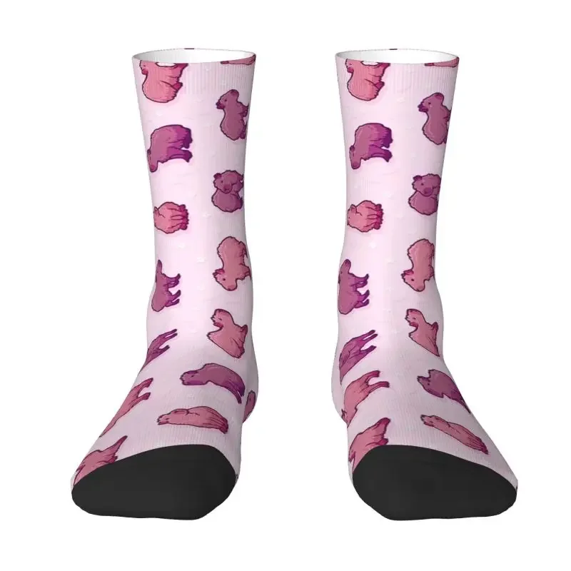 

Lovely Capybara Dress Socks Mens Womens Warm Funny Novelty Animal Crew Socks