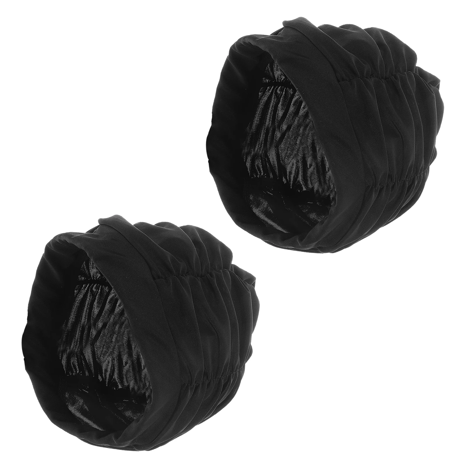 

2Pcs Swim Caps Women Large Size Long Short Hair Comfortable NonSqueezing EarProtection Fabric Pool Use Lightweight Flexible