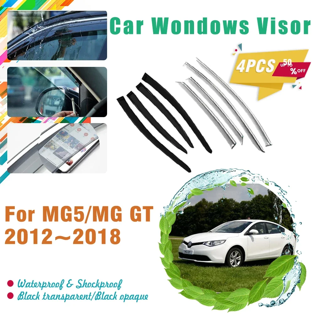 

Car Windshields For MG5 MG GT MK1 AP12 Sedan 2012~2018 Waterproof Cover Rain Window Visor Trim Guard Deflectors Auto Accessories