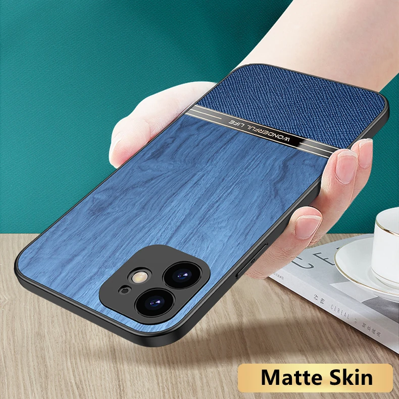 Wood Pattern Case Funda For Apple iPhone 11 12 13 14 15 Pro XS Max Mini XR 8 7 Plus SE 2022 2020 3 SE3 Shockproof Case Cover