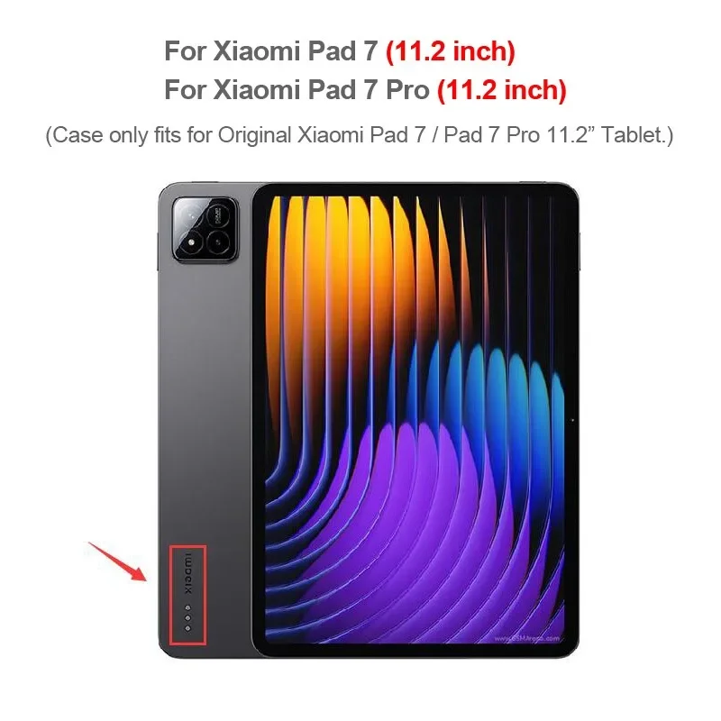 Tablets Keyboard Case for Xiaomi Pad 7 7 Pro 11.2 inch Portuguese Spanish Touchpad Keyboard Cover for Xiaomi Pad 7 Teclado Funda