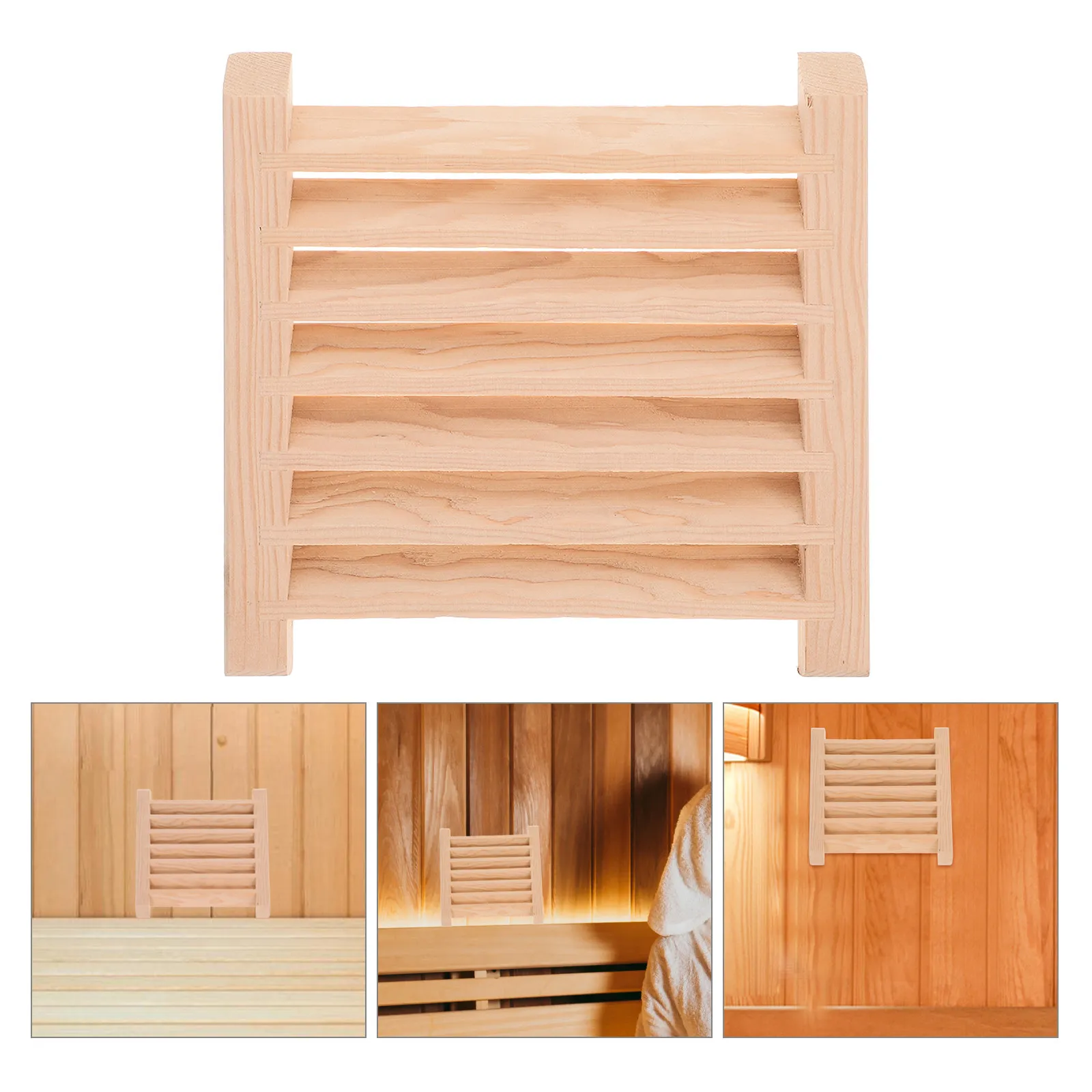 

Деревянная вентиляционная решетка для сауны, панель для парной, вентиляционная решетка-жалюзи, дышащая крышка для вентиляции, аксессуары для сауны для притока свежего воздуха