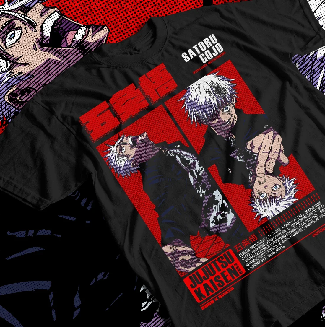2026 Summer Jujutsu Kaisen Retro Cosplay T-shirt Men's Super Casual Cotton Printed Short-sleeved Unisex Children's Sports Shirt