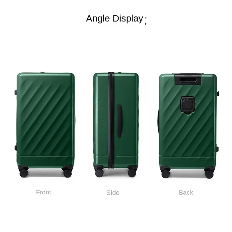 Luggage 2024 New Large-Capacity Expandable Trolley Case 20-inch Travel Code Cabin Suitcase with Cup Holder USB Charging Port