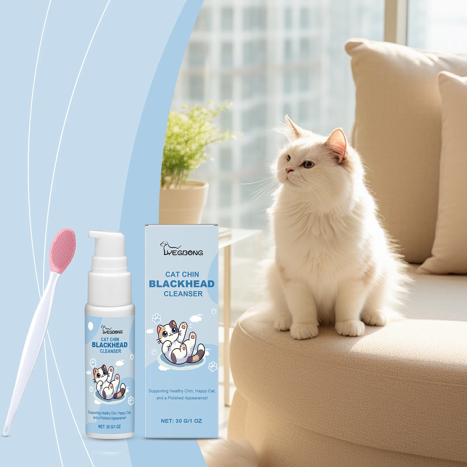 : Escova e creme dental para pets