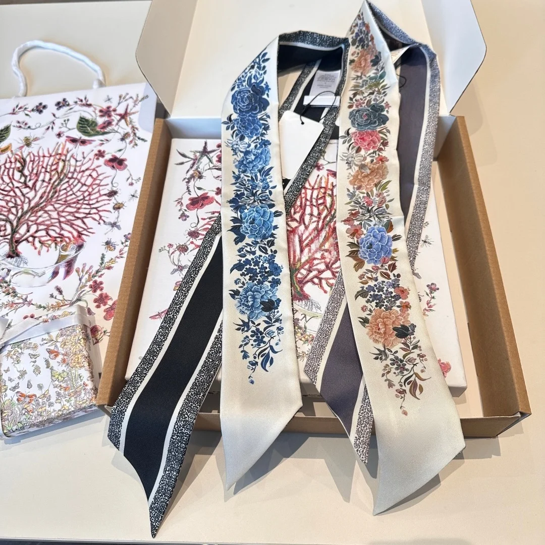 Echarpe-en-soie-de-luxe-de-marque-de-mode-6-100cm-fabrique-en-soie-il-peut-etre-utilise-comme-foulard-sangle-de-sac-decoration-bracelet-etc