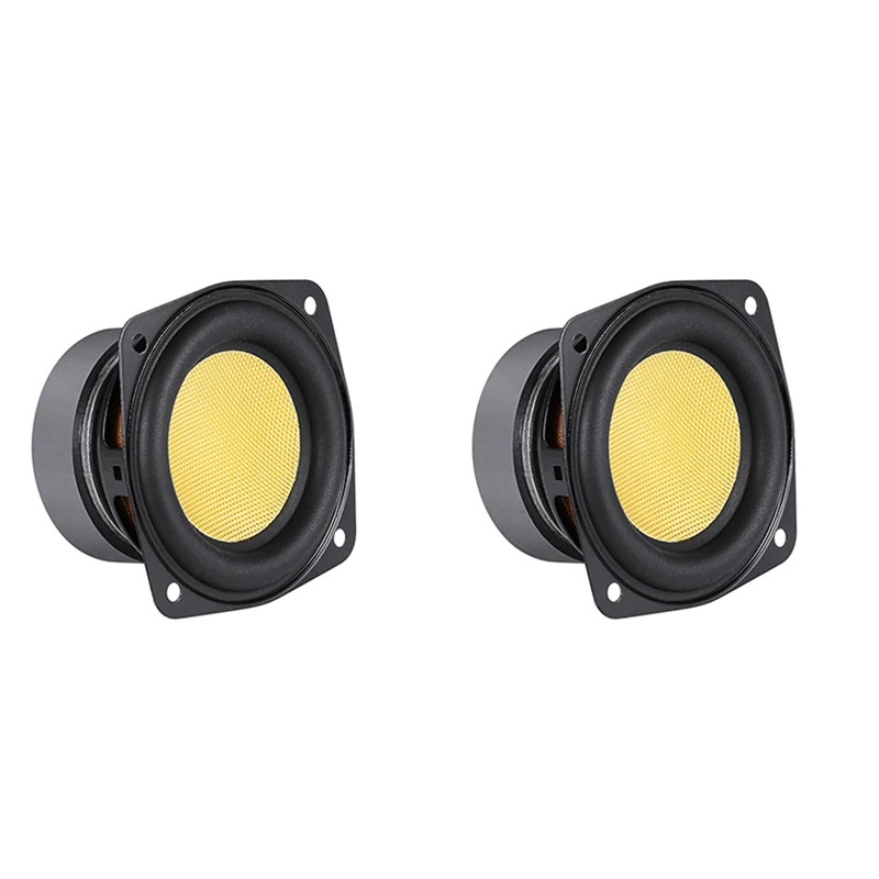 ABAC-2Pcs 3 Inch Portable Aduio Speaker 4 Ohm 20W Full Range Sound Speaker Multimedia Loudspeaker Desktop Bookshelf Audio