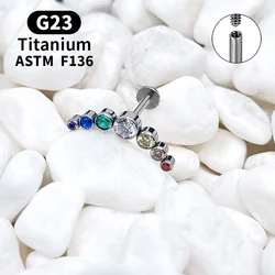 G23 Titanium ASTM F136 Jewelry Piercing Stud Earrings Jewllery For Women Luxury