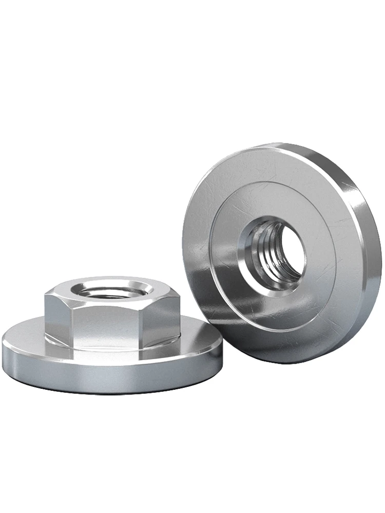 Stainless Steel 100Type Angle Grinder Hex Flange Nut Quick Release Locking Set Tool Hexagon Nuts Universal Polishing Clamp Plate