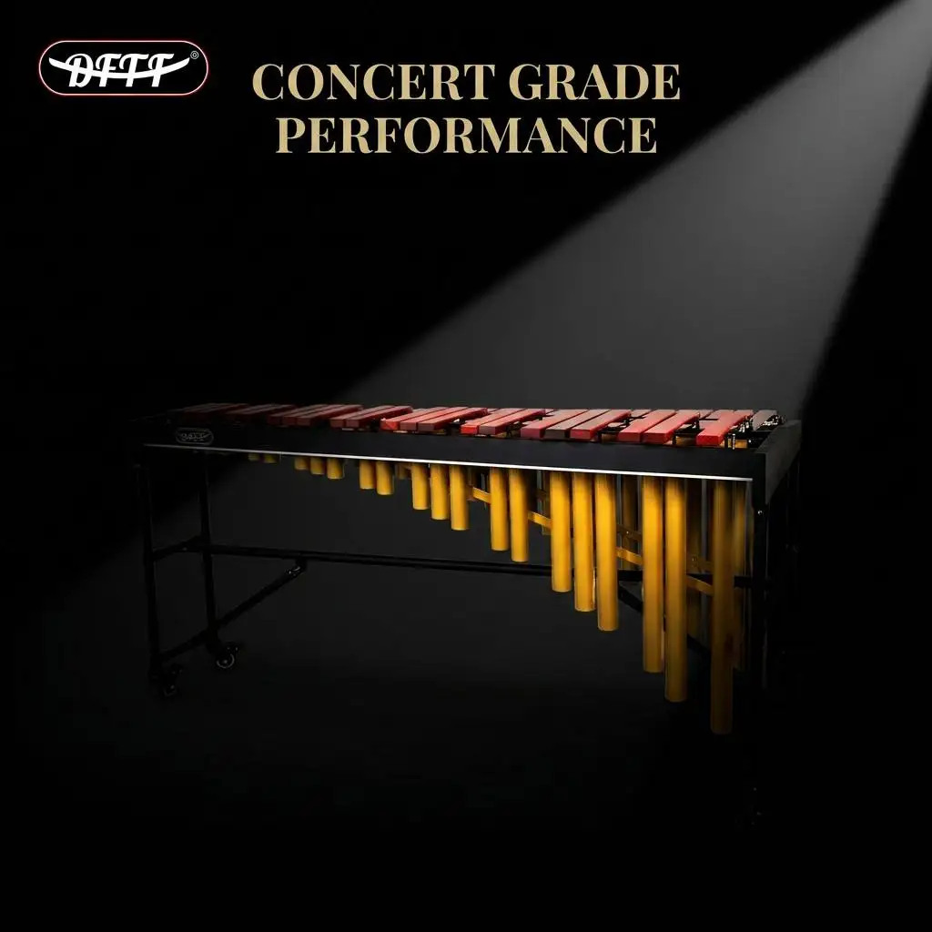 Professional Portable Marimba DFM-KTZ-AM52 With Peraud Wood Bars Handmade Ergonomic Foldable Design 4.3 Octave Range