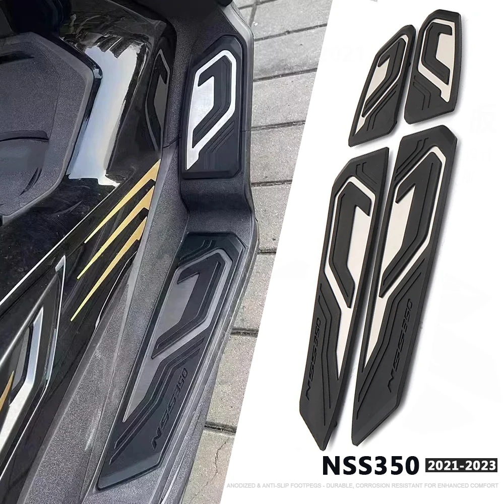 For Honda NSS 350 NSS350 Nss350 2021 2022 2023 Motorcycle Footrest Foot Pedal Accessories Driver Front Rear Footpegs Set