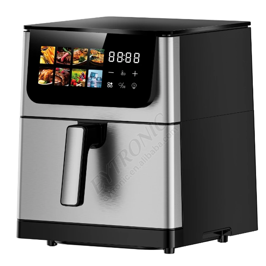 

2026 New Model Multi-functional8L Custom Available Digital Display Air Fryer Nonstick Multipurpose Electric Smart Air Fryer