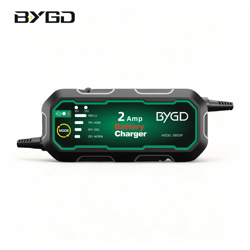 Universal Smart Battery Charger 12V 2A Automatic Dual-Mode Lithium Lead-acid Battery Maintainer For Motorcycle Car Vehicle