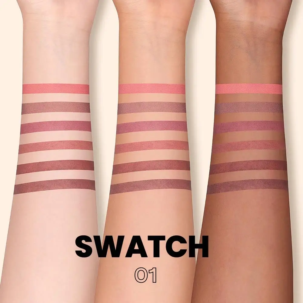 6 peças delineador labial fosco à prova d'água de longa duração copo antiaderente de alto pigmento conjunto de lápis de enchimento de contorno perfeito