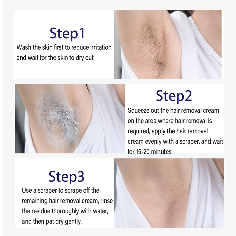 Painless Hair Removal Cream Effectively Inhibit Hair Growth Remove Armpits Legs Arms Private Bikini Area Smooth Skin Care 60g