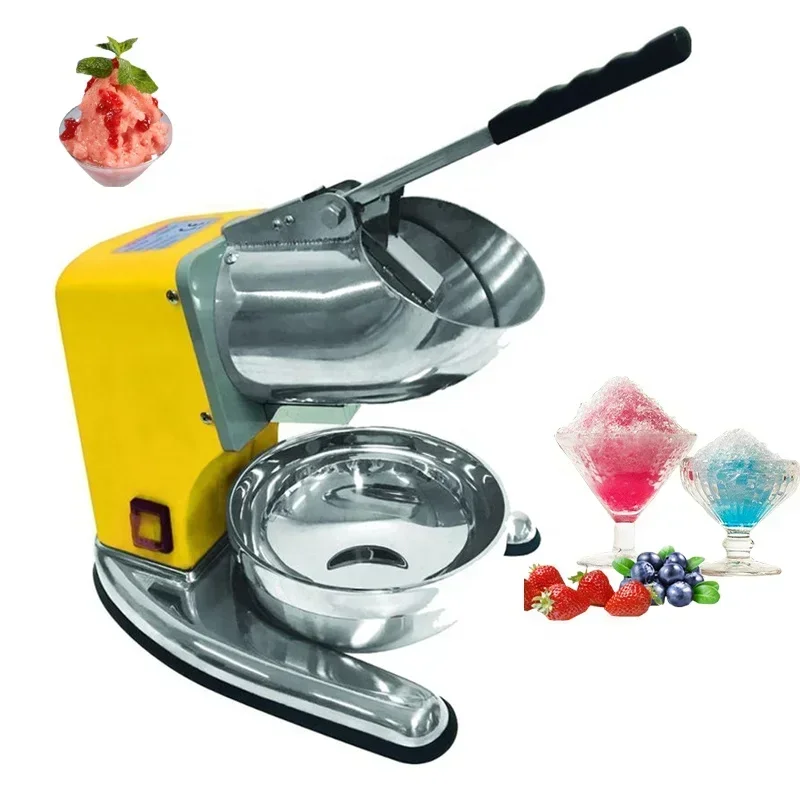 

Mini Ice Smashing Durable Small Tabletop Portable Stainless Steel Electric Ice Crushers & Shavers Snow Cone Machine for Home