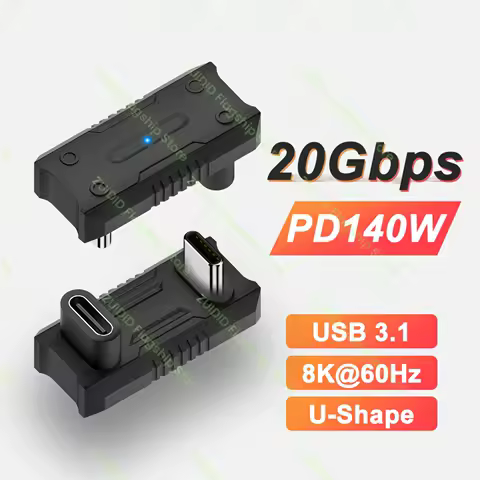 USB3.1 ThunderBolt3 20Gbps Data Adapter For ROG Ally 8K60Hz 140W USB C to C Fast Charge Converter Adapter For MacBook Steam Deck