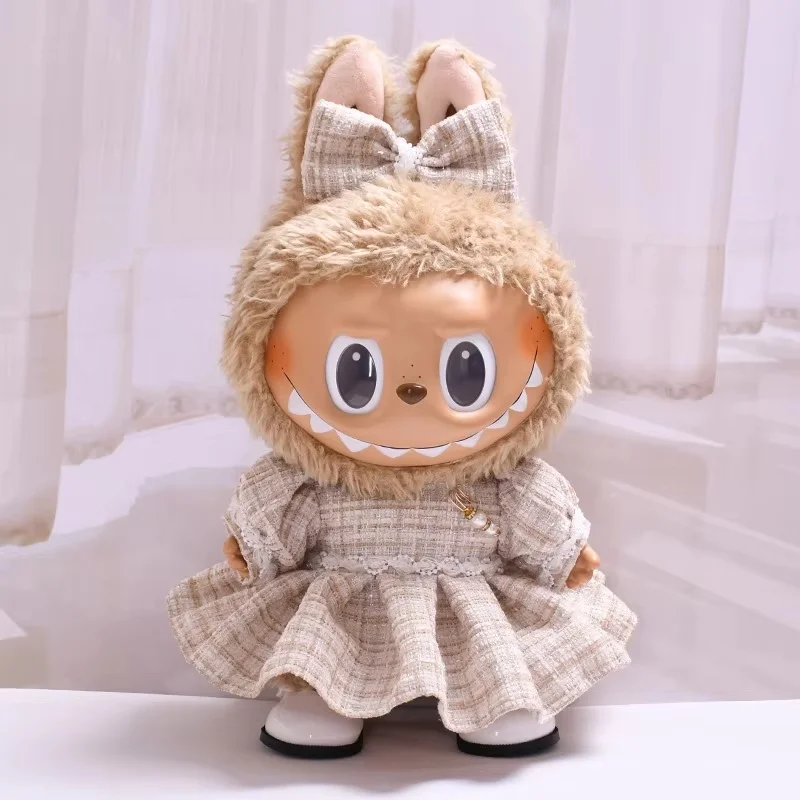 

New Kawaii 38cm Plush Doll'S Clothes Outfit Accessories For Labubu Doll For Mokoko Doll Sweetheart Dress Suit Bag Clothing Gifts