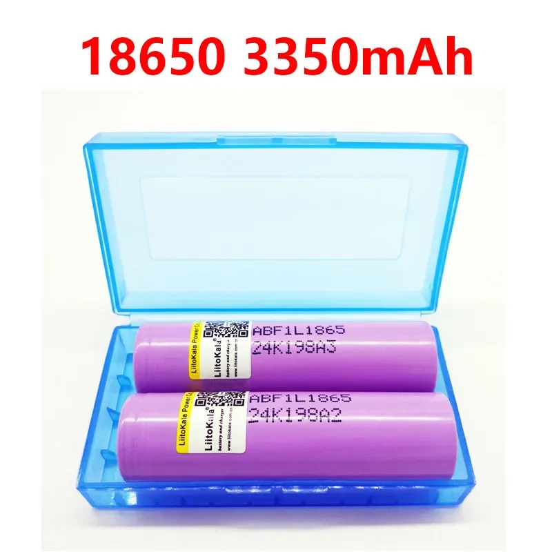 2PCS liitokala F1L Original 3.6V 18650 INR18650 F1L 3350mAh 4.2V Cut Off Rechargeable Battery For