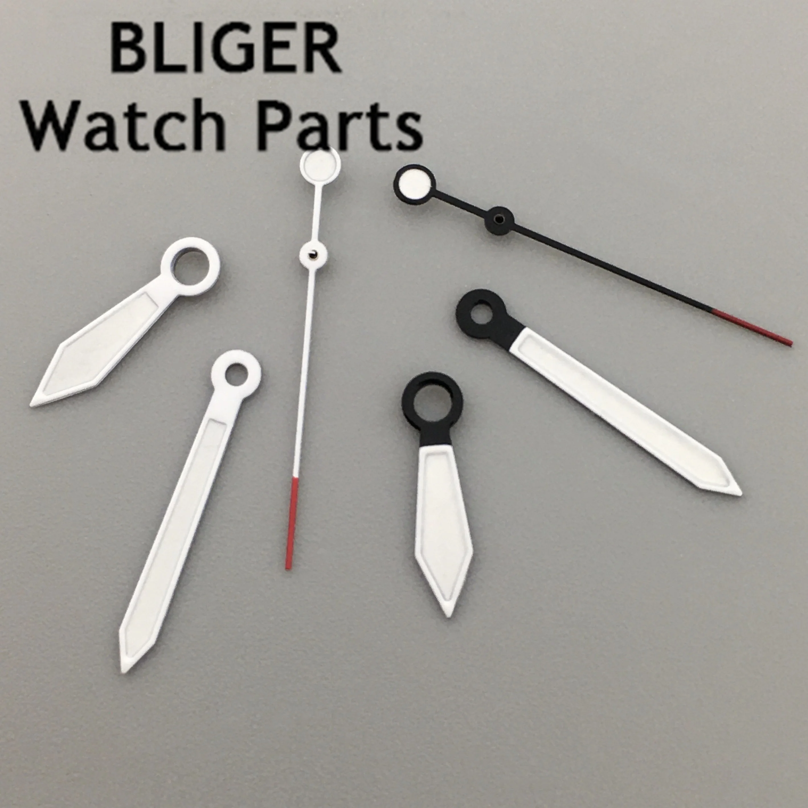 BLIGER watch hands green super luminous hands fit NH35 NH36 movement