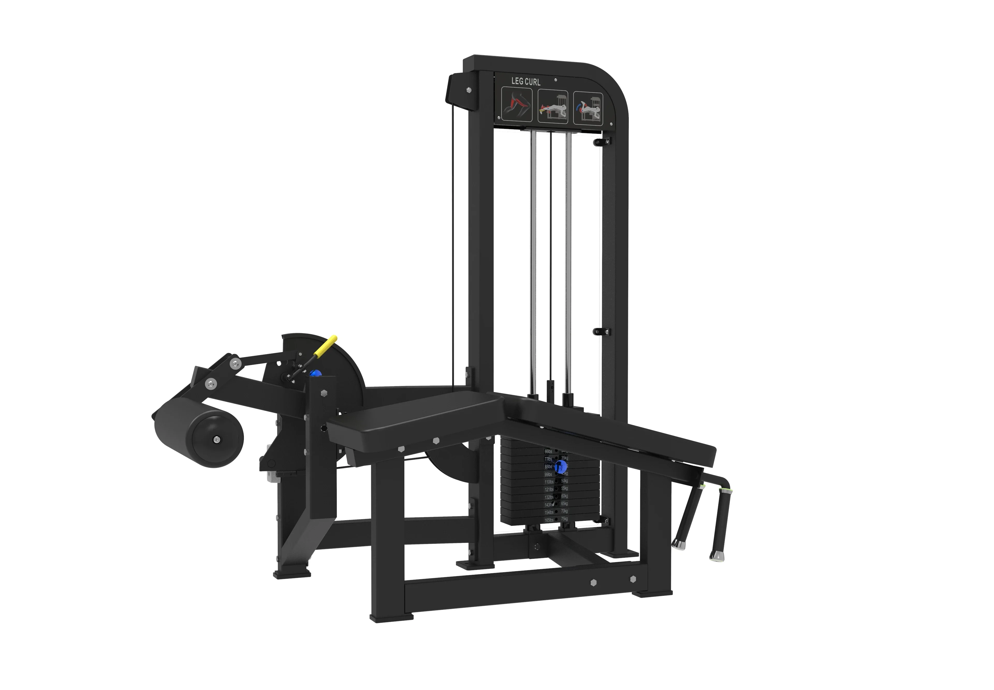 Wholesale All-In-One Seated Leg Curl and Prone Leg Extension Machine 3 Functions Strength Training Gym Equipment