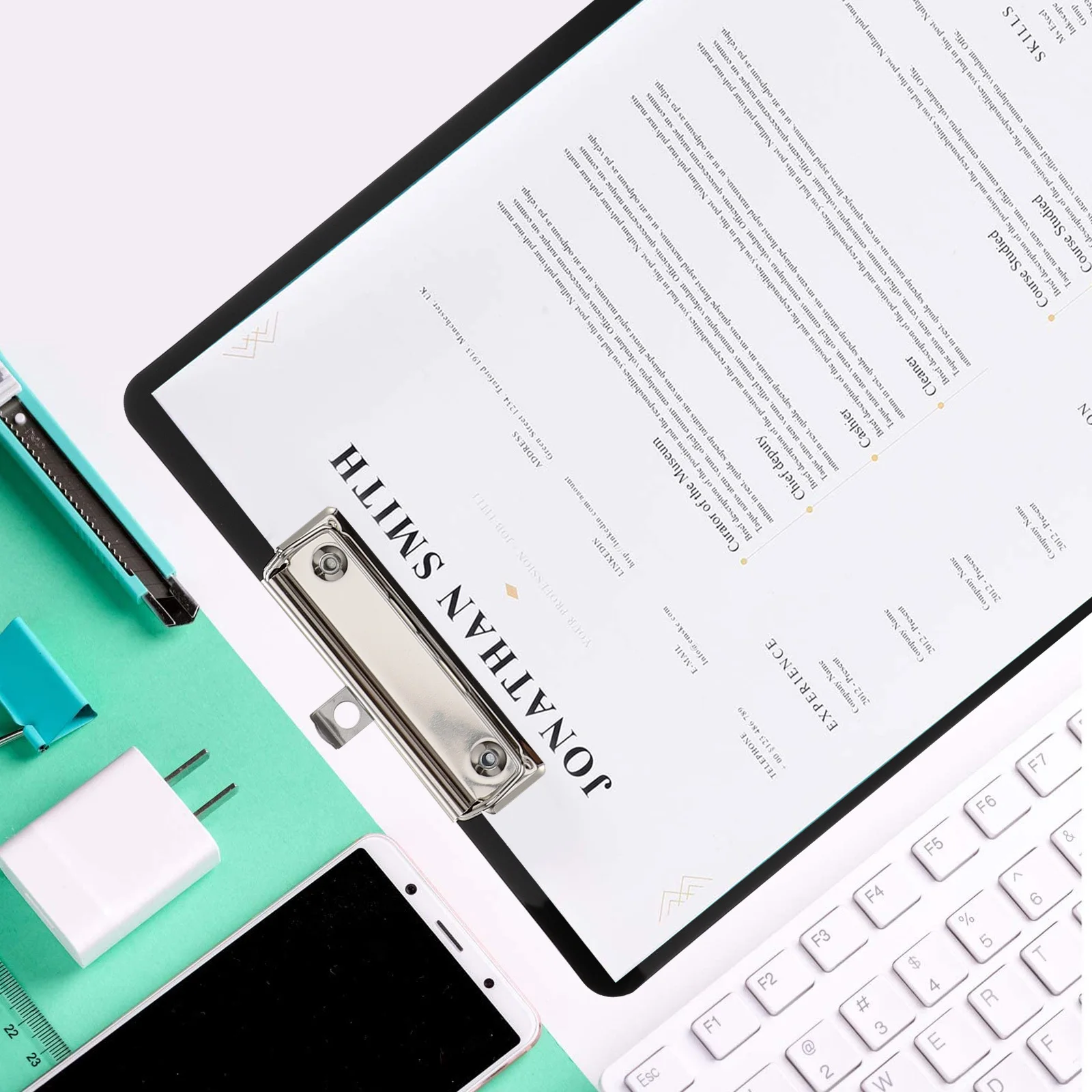 

2 Pcs Folder Pad Lightweight Clipboards Profile Paper Holder Document Writing Tablets A4 Pp