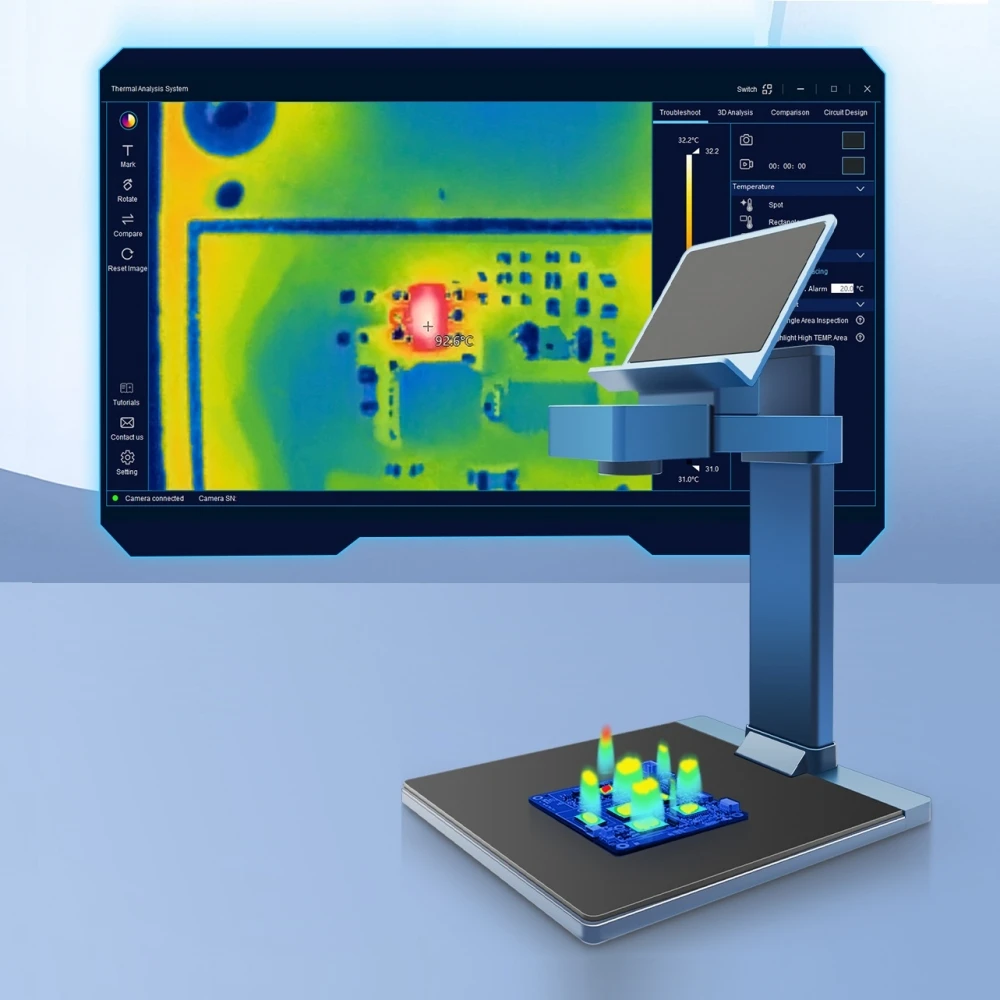 TOOLTOP T210 256*192 جهاز تصوير حراري بالأشعة تحت الحمراء 5 لوحات ألوان مع عدسة ماكرو وضع ثلاثي الأبعاد تصوير حراري لإصلاح الهاتف المحمول PCB