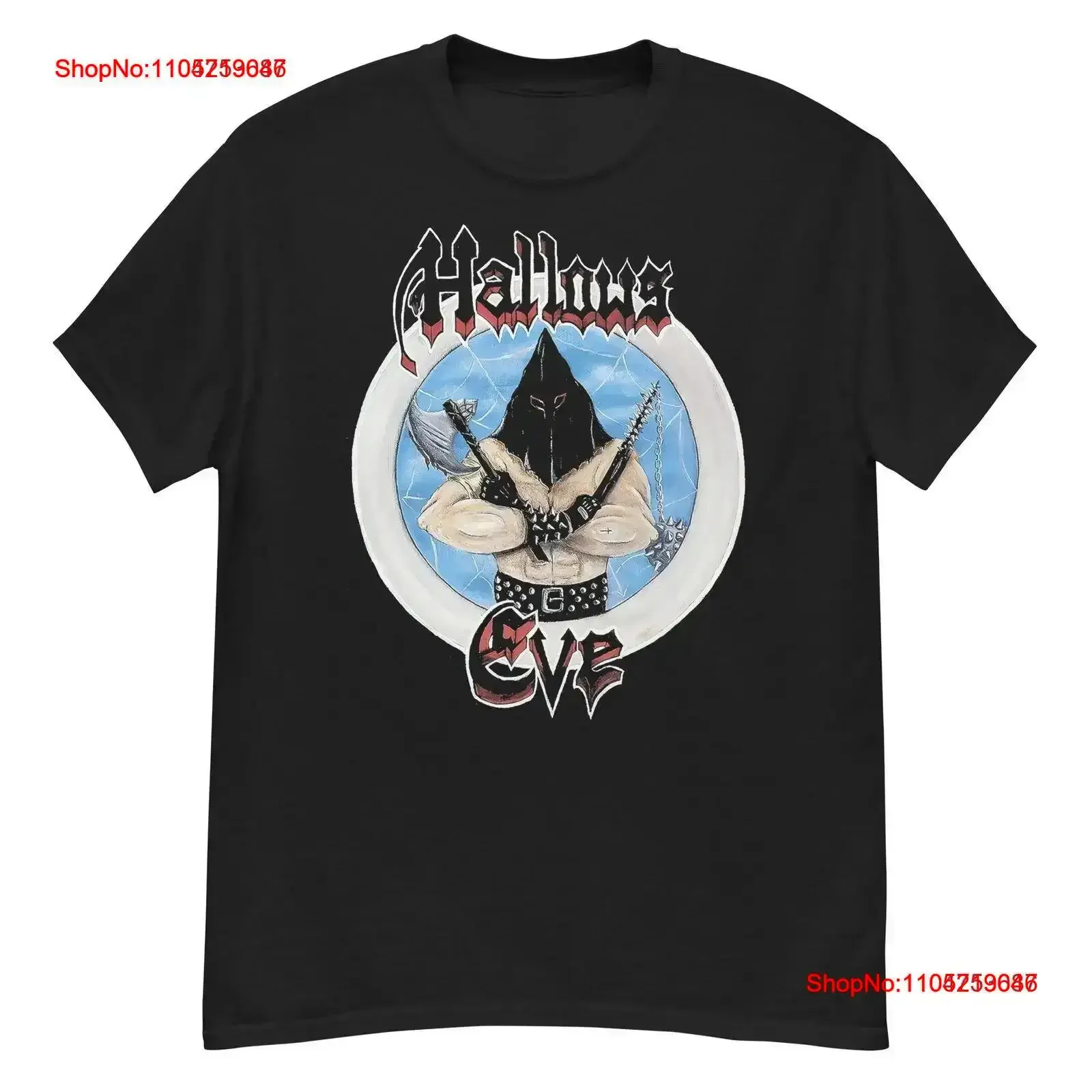Camisa de Hallows Eve Tales of Terror HEAVY METAL thrash speed 80s vintage Top lavado para uso diario Cómodo Casual vintage