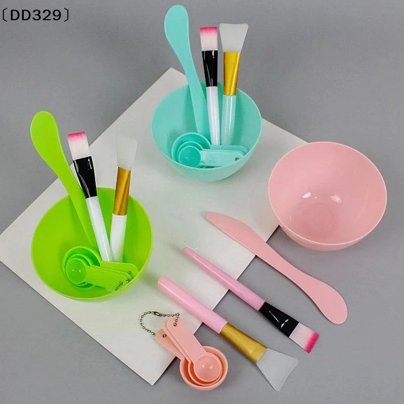 7Pcs Facemask Mixing Tool Kit Face Mask Mixing Bowl Set Facial Mask Bowl Stick Spatula Silicone Soft Face Brushes Spoons〔DD329〕
