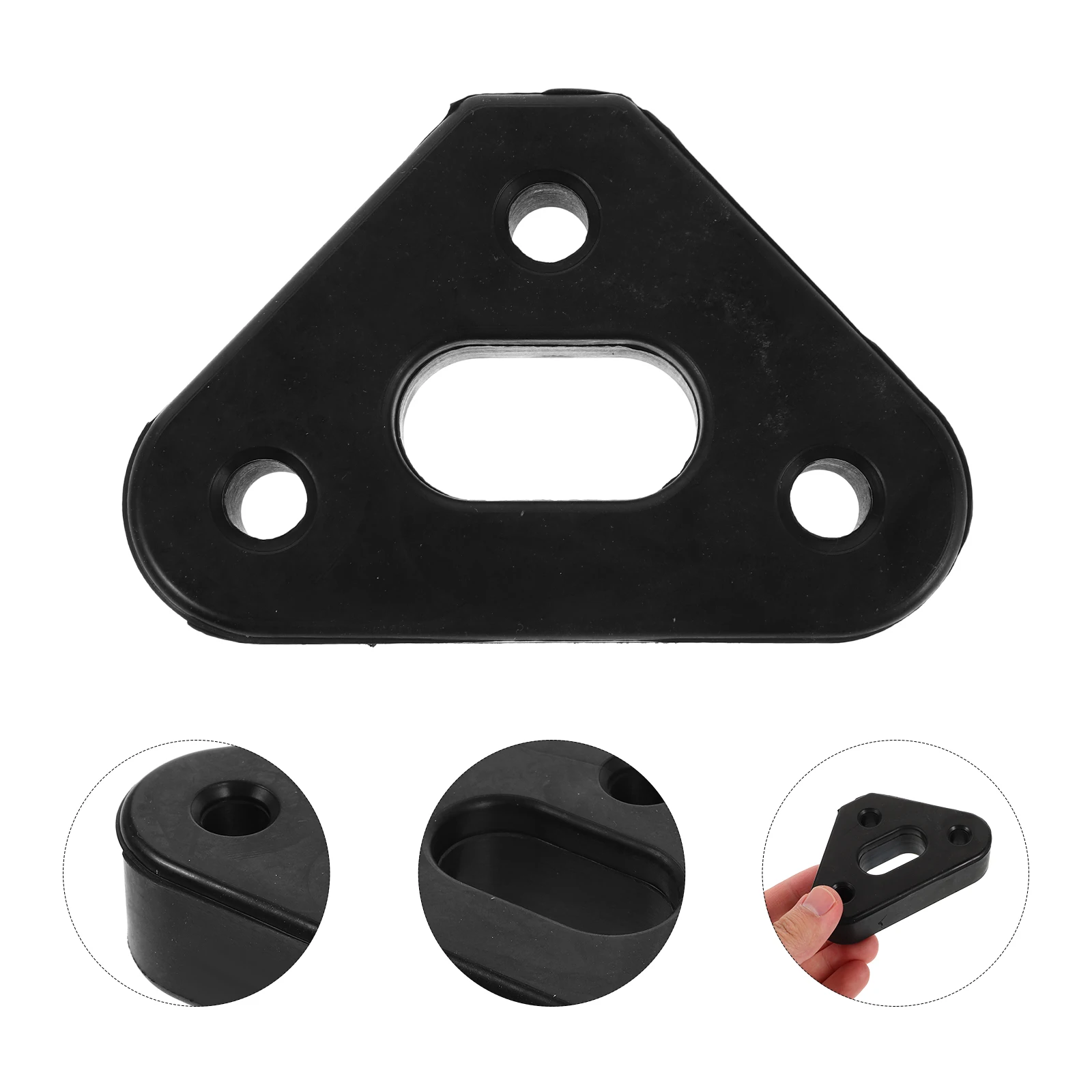 

High-Density 3-Hole Rubber Exhaust Hanger Bushing Universal Insulator Mount Bracket For Car Vibration Dampening Heavy Duty