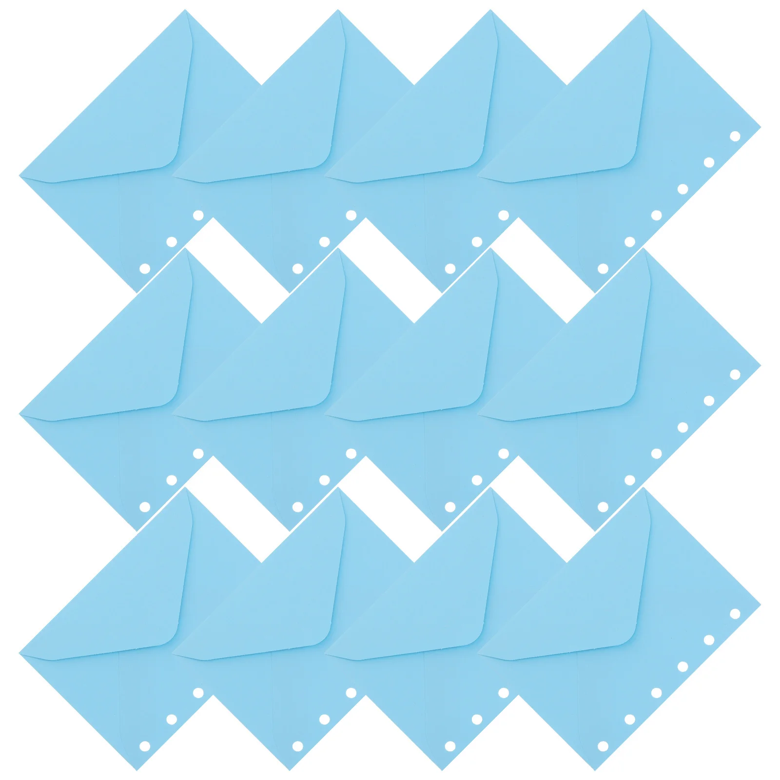 

30Pcs A7 Binder Envelope Pouch 6 Hole Punch Refillable File Pocket for Mini Paper Storage Loose Leaf Holder Yellow Stationery