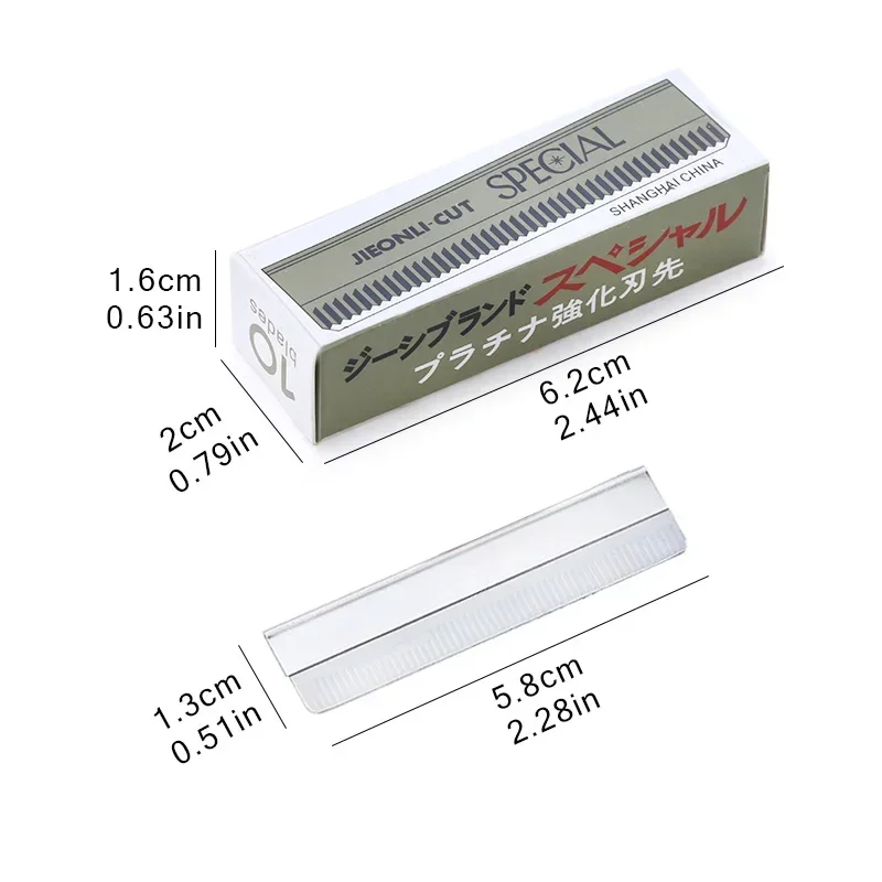 Recortador removedor de pelo de acero inoxidable para mujer, maquinilla de afeitar para cejas, 20 piezas, afeitadora facial, cuchillo de depilación, herramientas de maquillaje