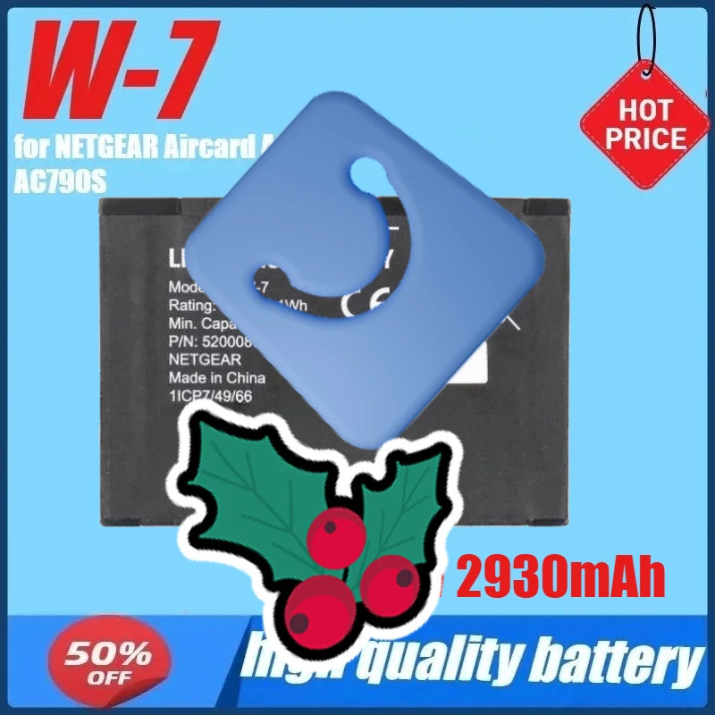 

Аккумулятор W7 W-7 3,8 В 2930 мАч для мобильного телефона NETGEAR Aircard AC810S AC790S