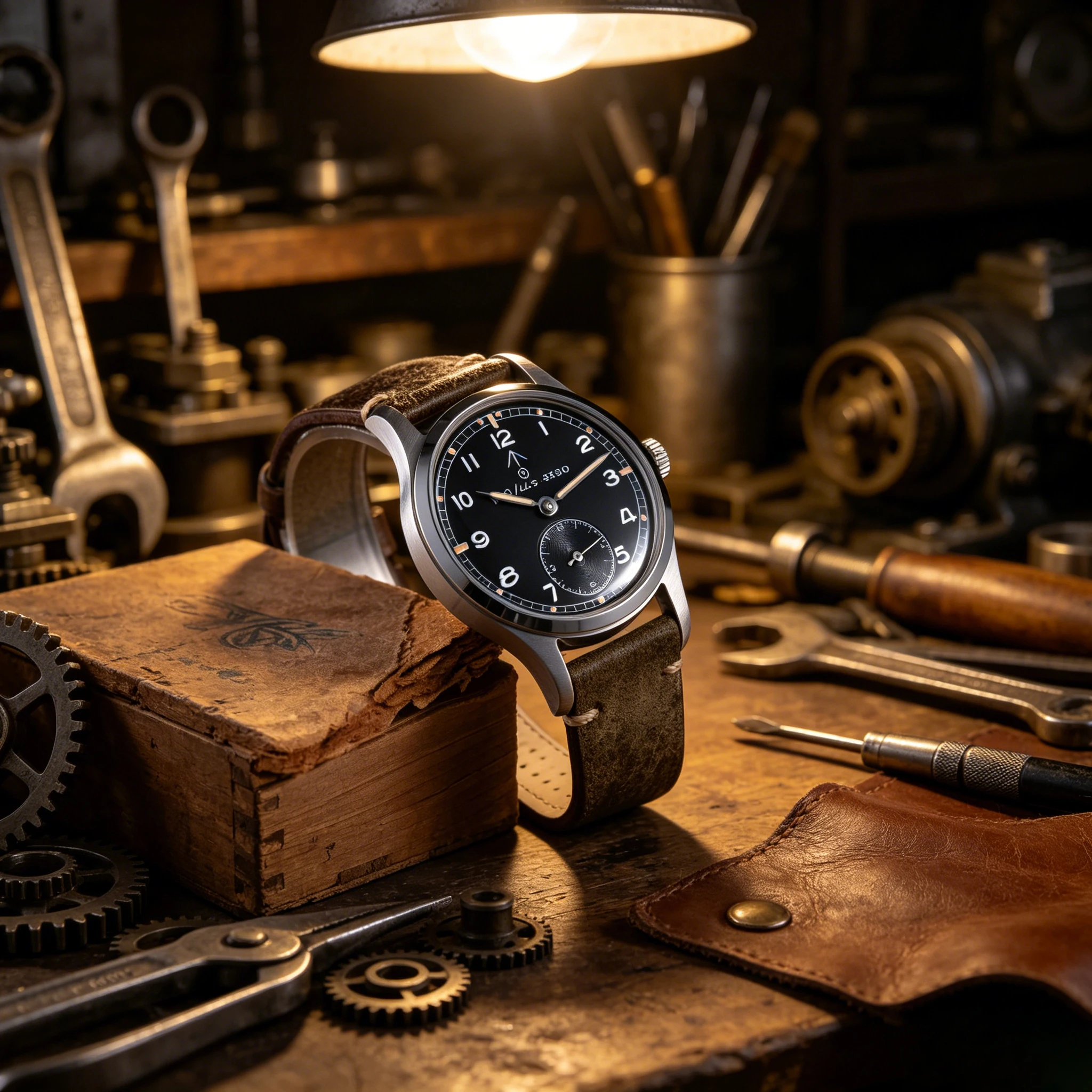 Hruodland Neue Herren-Militär-Quarzuhr VD78 Edelstahl Twelve Vajras Pilot Sportarmbanduhren Retro Reloj Hombre