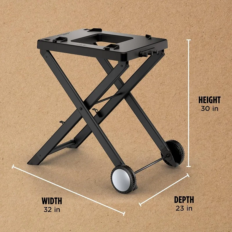 Ninja XSKSTAND Woodfire Collapsible Outdoor Grill Stand, Compatible with Ninja Woodfire Grills (OG700 Series), Foldable, Side