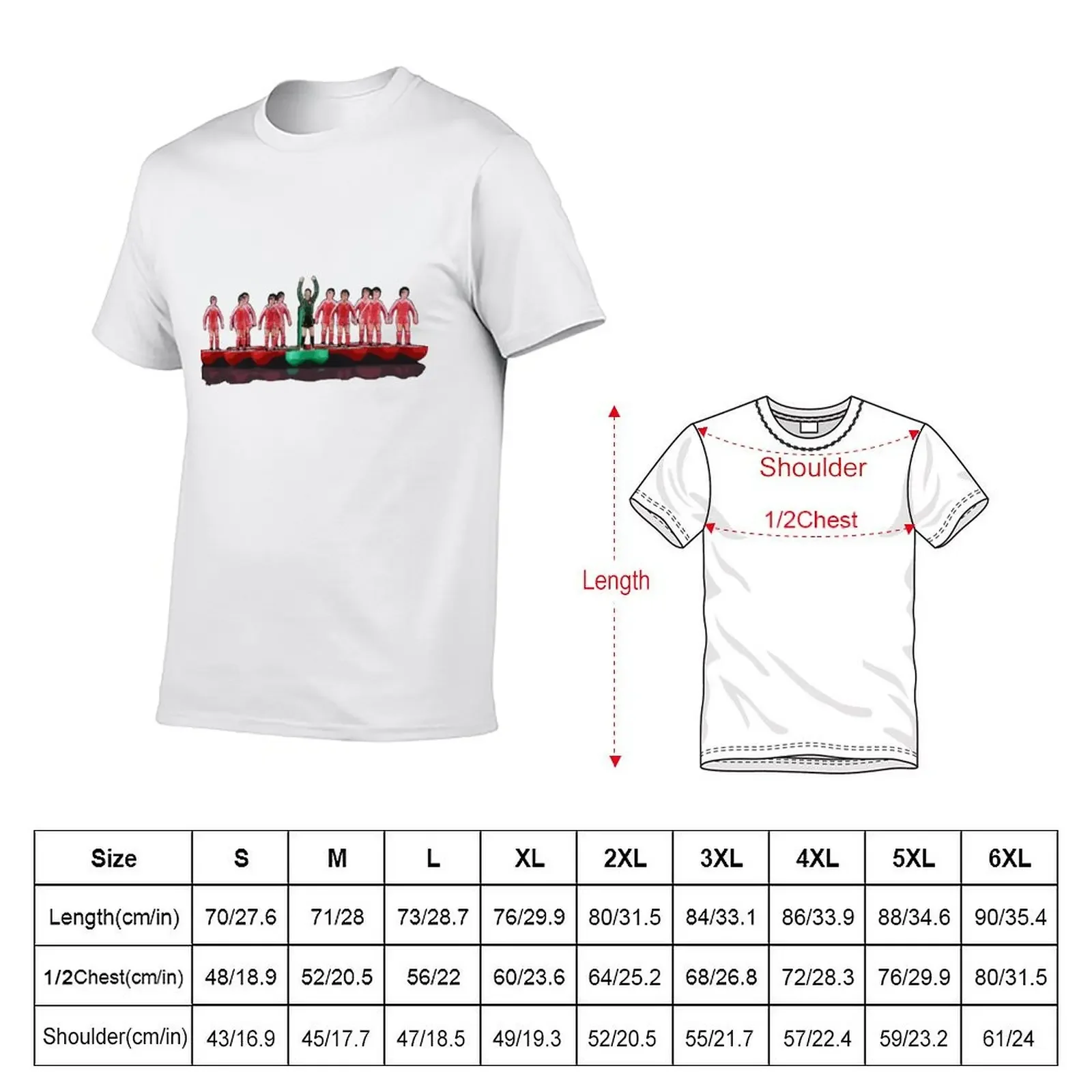 Aberdeen FC classic subbuteo design T-Shirt tees basketball graphic tees Aesthetic clothing Men's cotton t-shirt