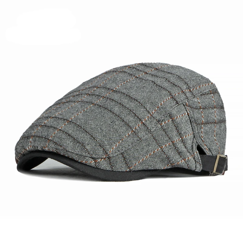 British Beret Hat For Men Spring Summer Herringbone Peaked Ivy Cap Women Breathable Newsboy Cap Driver Hat Streetwear Visor